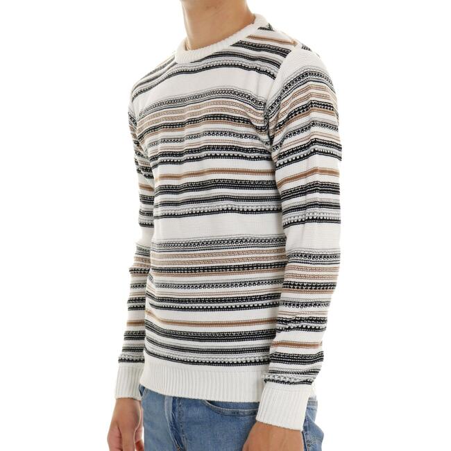 MAGLIA A RIGHE BL11 - Mad Fashion | img vers.650x/
